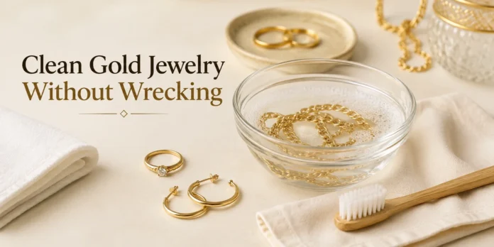 Clean Gold Jewelry Without Wrecking