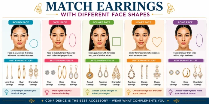 Earrings with Different Face Shapes